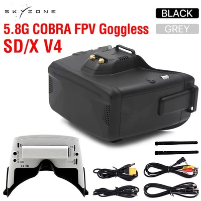 SKYZONE Cobra S / XV 2 800x480 4.3"Cobra / 1280x720 4.1"5.8G 48CH FPV Goggles - Image 1 of 4