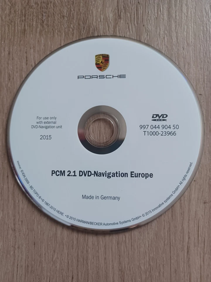 Porsche PCM2.1 Sat Nav DVD UK & Europa 2015 Letztes endgültiges Update 2015 - Bild 1 von 2