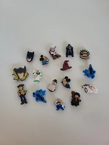 16 Piece lot Croc Shoe Charms Disney, Super Heros  - Picture 1 of 3