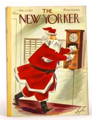 The New Yorker Dec 1937 Rare Santa Cover Constantin Alajalov, Complete, Ads VGC - Image 1 of 4