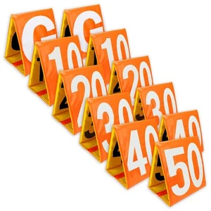 Day & Night Football Yard Markers, Full Set of 11 by - Picture 1 of 8