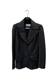 Chaqueta Blazer Negra Escultural Yves Saint Laurent por Stefano Pilati Talla 38/Yo - Imagen 1 de 7