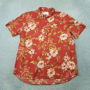 Ralph Lauren Mens Shirt 2XL XXL Red Denim & Supply Floral Summer Hawaiian - Picture 1 of 9