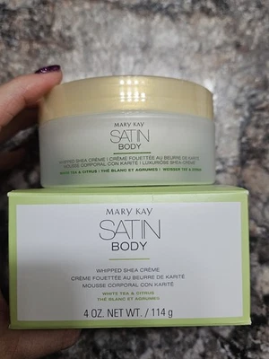 NUEVO EN CAJA Mary Kay Cuerpo Satinado CREMA DE KARITÉ AZOTADA Té Blanco y Cítricos Foto 1 de 3