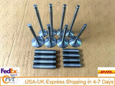 Jeep Willys CJ3B CJ5 M38A1 Juego de 8 válvulas de escape de admisión y guía motor F-134 Nos Foto 1 de 4