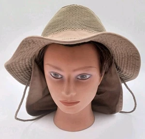 Men Women Summer Bucket Boonie Hat Neck Cover Flap Sun Wide Brim Outdoor HAT (M) - Picture 1 of 7
