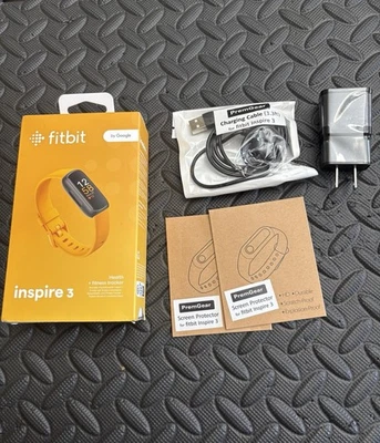 Fitbit Inspire 3 Rastreador de Salud + Fitness Amarillo/Naranja FB424BKYW-US Foto 1 de 4