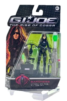 BARONESS ATTACK ON THE G.I. JOE PIT GI JOE THE RISE OF COBRA 08 HASBRO EA 89078 - Immagine 1 di 4