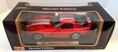 Dodge Viper GTS 1996 rojo edición especial diecast escala 1:18 Maisto Foto 1 de 4