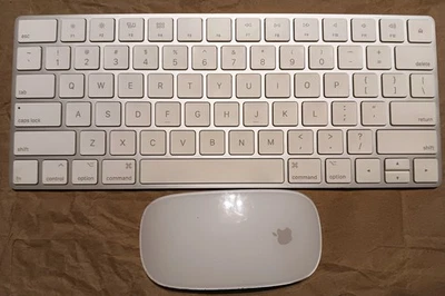 Apple A1657 (EMC2923) Magic Mouse y A1644 (EMC2815) Magic Keyboard Foto 1 de 4