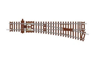 Hornby TT8009 Spur TT rechte Weiche, 166 mm, 15° zusätzliche Gleisteile für Mode - Picture 1 of 8