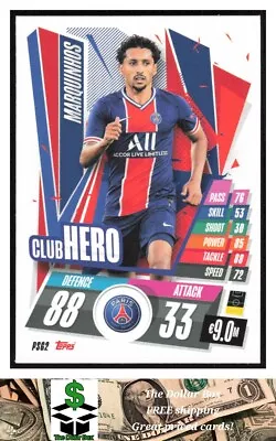 2020-21 Topps Match Attax UEFA Champions League #PSG2 Marquinhos - PSG - Image 1 of 2