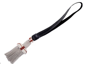 Russian Imperial Cavalry Officer black leather HQ Sword Knot WWI Сossack shashka - Picture 1 of 4