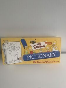 The Simpsons Edition Pictionary Game By USAopoly Very Rare Board Game!!