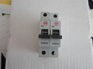 JOB LOT OF 4 X WYLEX NSB06 6 AMP SINGLE POLE MCB CIRCUIT BREAKERS - Picture 1 of 2