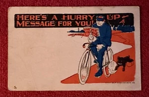 Copyright 1905 Here’s A Hurry Up Message For You Postkarte - Bild 1 von 2