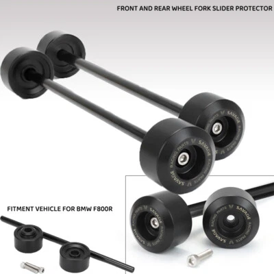 Protector deslizante de horquilla de rueda delantera y trasera CNC apto para BMW F800R 2015-2018 Foto 1 de 4