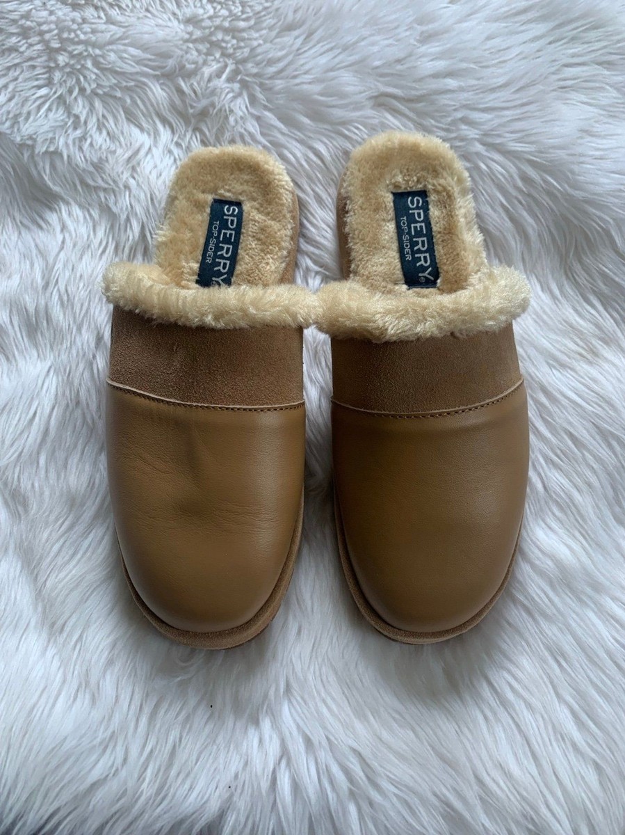 Pantuflas Sperry Shearling Clog - Mujer Marrones