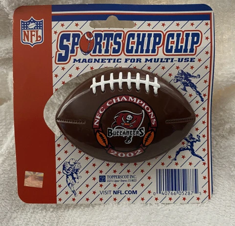 TAMPA BAY BUCS BUCCANEERS 2002 NFC CHAMPIONS MAGNETIC FRIDGE CHIP CLIP NEW Cover