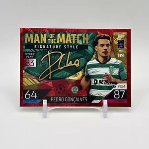 2022 Topps Match Attax UEFA - Man of the Match Signature Style Pedro Goncalves - Picture 1 of 4