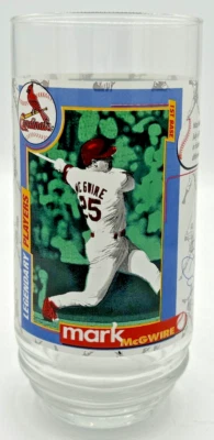 Vintage 1988 Cardinals Legendary Players Glass Mark McGwire SKU U221 - Image 1 of 4