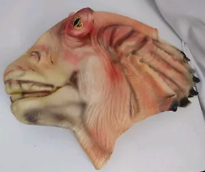 Star Wars Jar Jar Binks Mask Halloween Costume Cosplay Mask Lucas Film Ltd. Vtg - Picture 1 of 5
