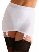 OBG Blanc L-XL-XXXL CD Rago 1365-Six Garter Open bottom girdle Corset OBG