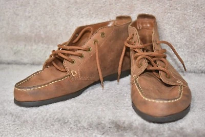 Trader Bay boots Womens Brown Leather Ankle Boots lace up Sz 8.5 Made in Brazil - Image 1 of 4