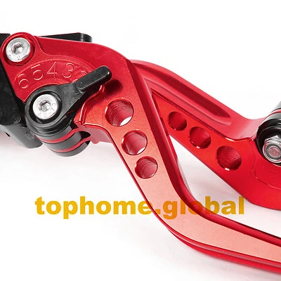 Alavancas de freio de embreagem CNC vermelhas curtas para HONDA CBR600F F2 F3 F4i 1987 1991-2007  - Imagem 1 de 4