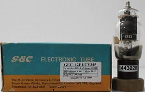 12E1 CV345 KT88 GEC Brown Base Made in England Amplitrex Tested - Picture 1 of 8