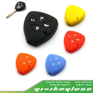 Silicone Case Cover For Toyota 4Runner RAV4 Camry Crown Reiz Remote Key 4 Button - Foto 1 di 11