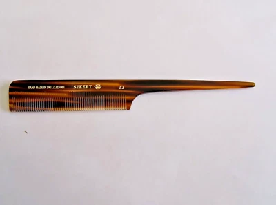 Nuevo peine europeo suizo hecho a mano Speert #22 8 pulgadas marrón tortuga habana Foto 1 de 4