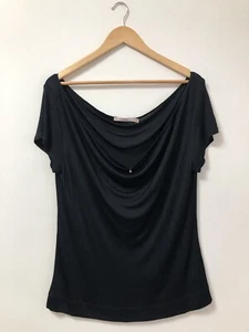 Vintage Red Valentino Woman's Avantgarde Black Shirt Dress T-shirt 50IT Size - Picture 1 of 16