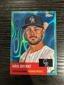 2022 Topps Chrome Baseball Aqua Refractor 315 Kris Bryant /299 CO Rockies SP 🔥 - Picture 1 of 2