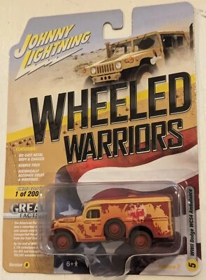 Johnny Lightning Wheeled Warriors #5 WWII Dodge WC54 Ambulance B - Image 1 of 3