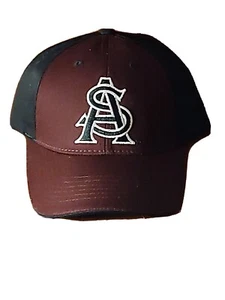 Arizona State Sun Devils Hat NCAA Adjustable Adult Strap Back Cap Maroon/Black - Picture 1 of 2