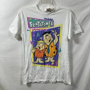 NWT The Flintstones Medium Graphic T-Shirt Hanna-Barbera New Fred Barney Rubble - Picture 1 of 6