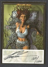WITCHBLADE MILLENNIUM Dynamic Forces 2000 AUTOGRAPH CARD by KEU CHA (#1251/1500)