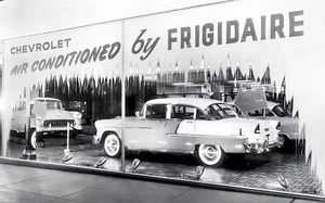 1955 Chevrolet Showroon A C by Frigidaire Window Sign 7 x 11 photograph - Picture 1 of 1