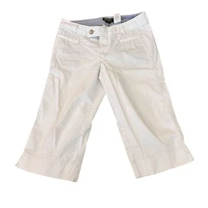 Vintage Y2K Eddie Bauer Blakely Fit Cropped Pants White 12 - Picture 1 of 7