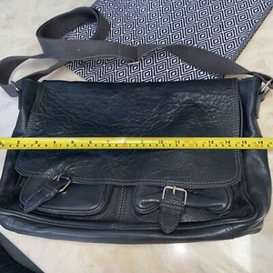 Large Grey Leather Bag - Picture 1 of 12
