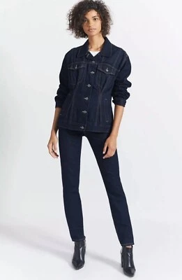 Current Elliott Trucker Corset Denim Jacket Women Size 1 (small) NWT $328 (F-5) - Image 1 of 4