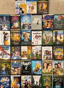 DISNEY / PIXAR MOVIE DVD LOT 33 CLASSICS Early Disney Frozen Moana Cinderella - Imagen 1 de 9