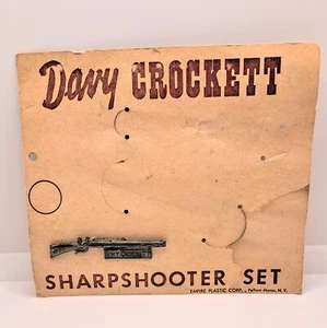 Tarjeta promocional Davy Crockett Empire de plástico para francotirador en exhibición - Imagen 1 de 2