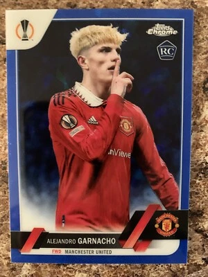 2022-23 Topps Chrome Sapphire - Alejandro Garnacho Image Variation SP RC #50 - Image 1 of 2