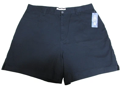 Pantalones cortos de mezclilla negros para mujer Cherokee nuevos con etiquetas talla 18 Foto 1 de 4