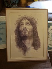 Crown Of Thorns Collector Plate Bradford Exchange Used Coa