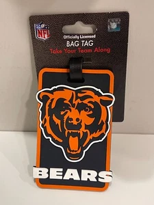 NEW NFL Official Chicago Bears Luggage Tag Travel Bag ID Golf Tag - Imagen 1 de 1