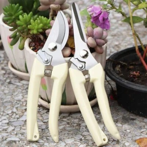 2 Pack Garden Pruning Shears Set Bypass Pruner Straight Blade Scissors USA  - Picture 1 of 7