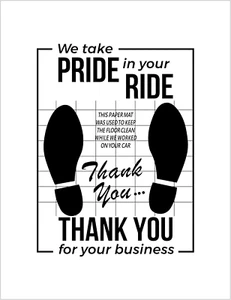 50 Pcs Paper Car Floor Mats Disposable Automotive Vehicle Interior Protection Ne - Picture 1 of 8